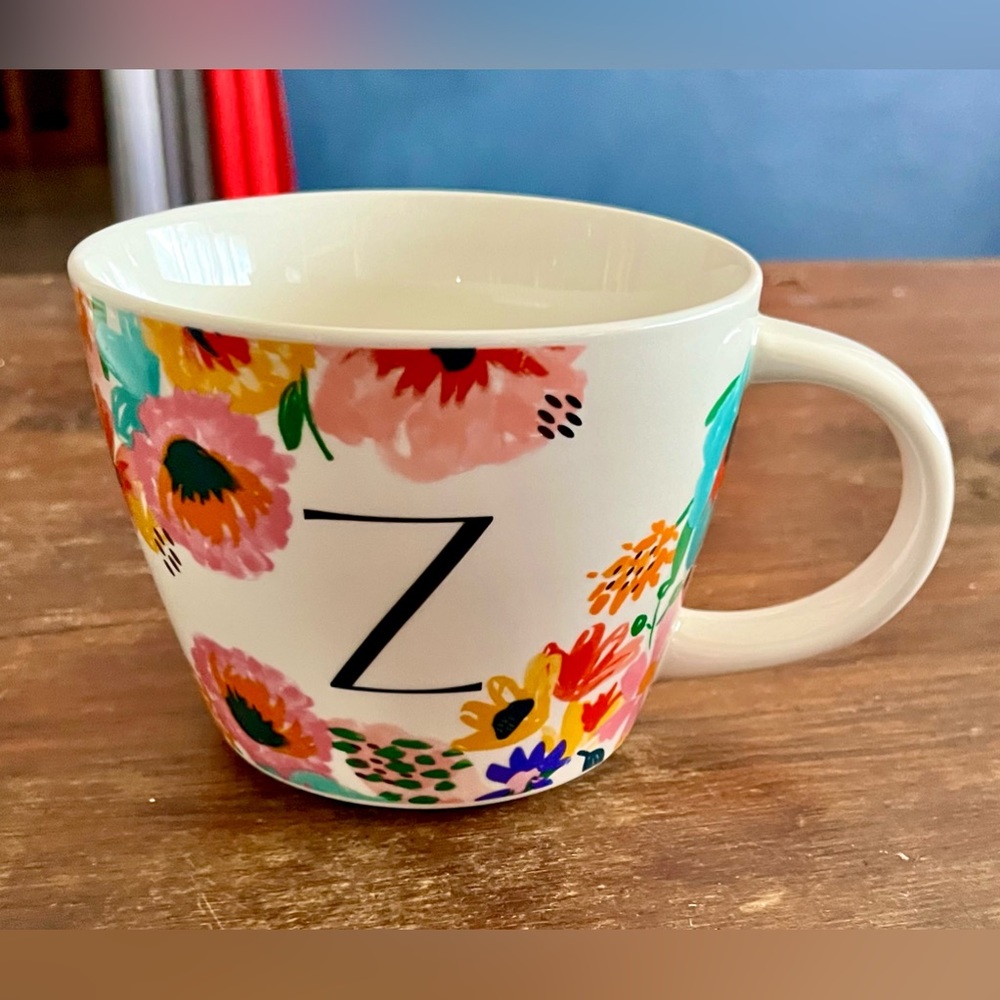 Monogram Z Opal House Floral 16oz Stoneware Coffee Mug